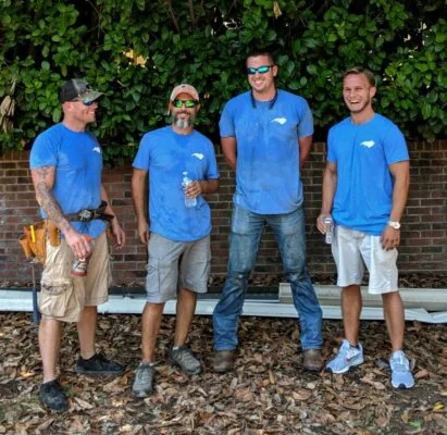 The Jam Carolina crew, from left to right: Harry, Jerry, Brandon, and James